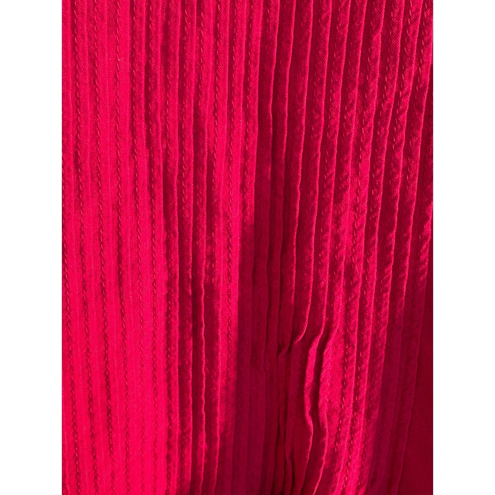 Sundance Women Pink Pintuck Pleated Henley Tunic Blouse Medium RN 106205 - Picture 5 of 6